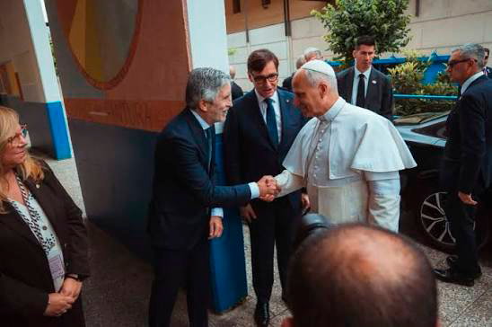 marlaska y el papa